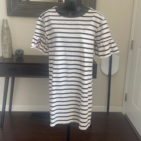 J. Crew blue & white stripe dress - Picture 7 of 8